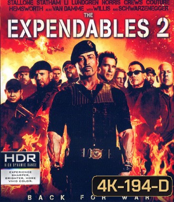 4K - The Expendables 2 (2012) โคตรคน ทีมเอ็กซ์เพนเดเบิ้ล 2 - แผ่นหนัง 4K UHD