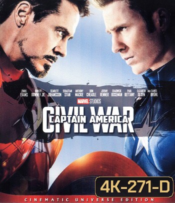 4K - Captain America: Civil War (2016) กัปตันอเมริกา: ศึกฮีโร่ระห่ำโลก - แผ่นหนัง 4K UHD