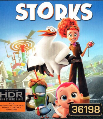 4K - Storks (2016) บริการนกกระสาเบบี๋เดลิเวอรี่ - แผ่นการ์ตูน 4K UHD