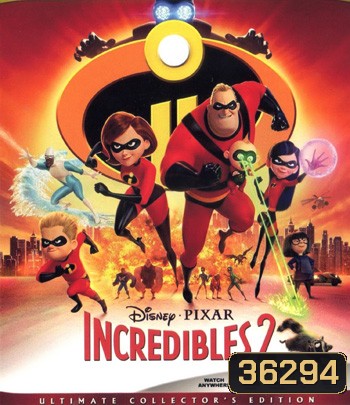 4K - Incredibles 2 (2018) รวมเหล่ายอดคนพิทักษ์โลก 2 - แผ่นหนัง 4K UHD