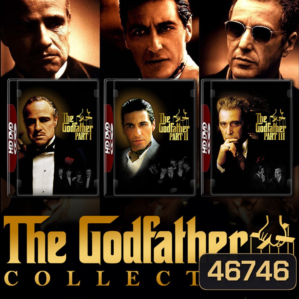 The Godfather เดอะ ก็อดฟาเธอร์ ภาค 1-3 DVD หนัง มาสเตอร์ พากย์ไทย